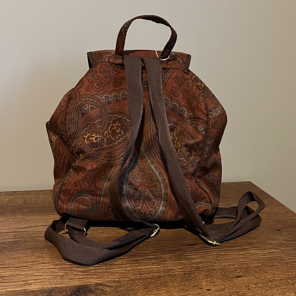 Etro Rust Paisley Backpack - Picture 2 of 8